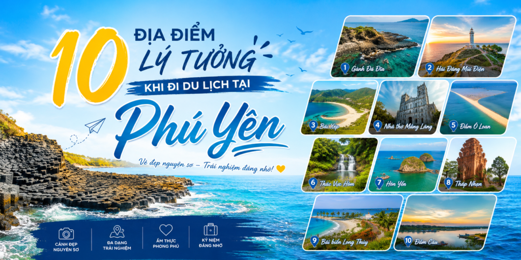 10 địa điểm lý tưởng khi đi du lịch tại Phú Yên