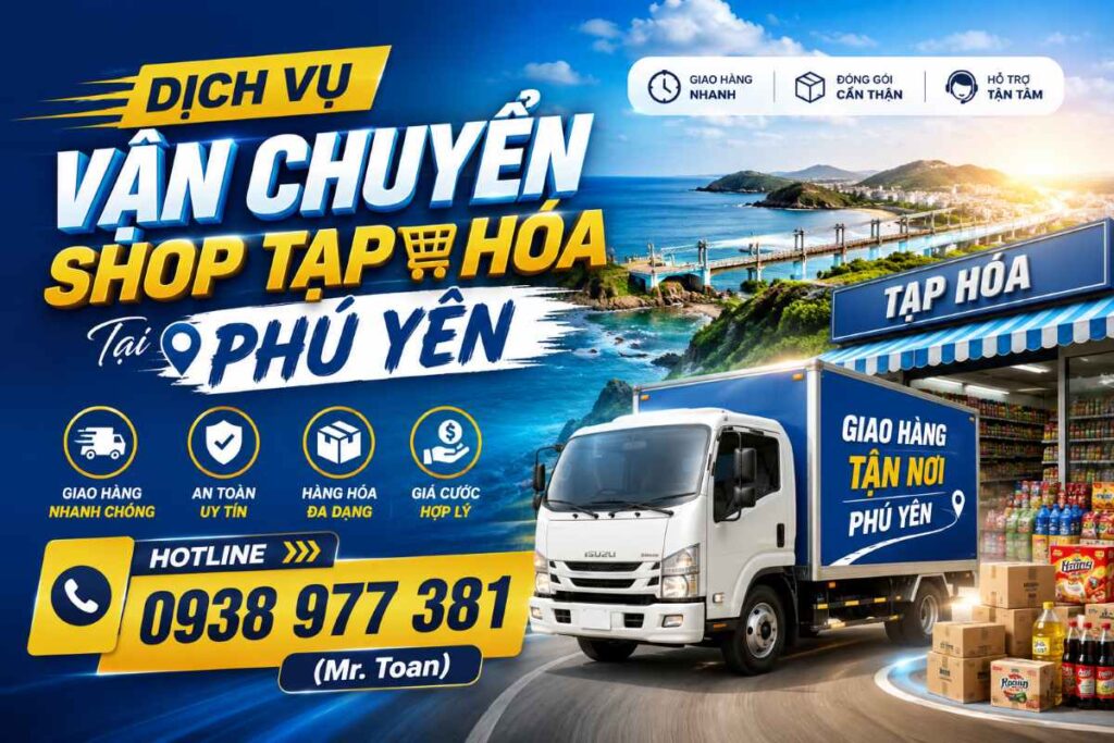 Dịch Vụ Vận Chuyển Shop Tạp Hóa Tại Phú Yên