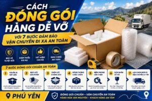 Cách đóng gói hàng dễ vỡ với 7 bước đảm bảo vận chuyển đi xa an toàn | Phú Yên