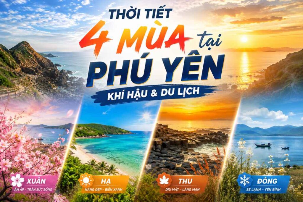 Thời tiết 4 mùa tại Phú Yên | Khí hậu và du lịch