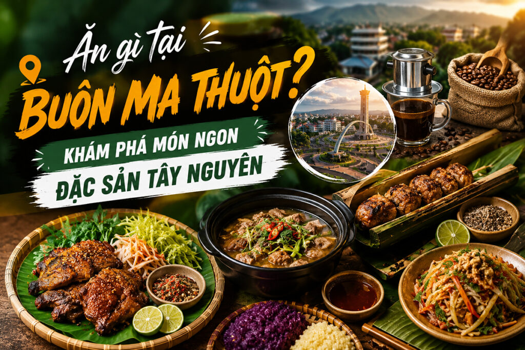 Ăn gì tại Buôn Ma Thuột? Khám phá món ngon đặc sản Tây Nguyên