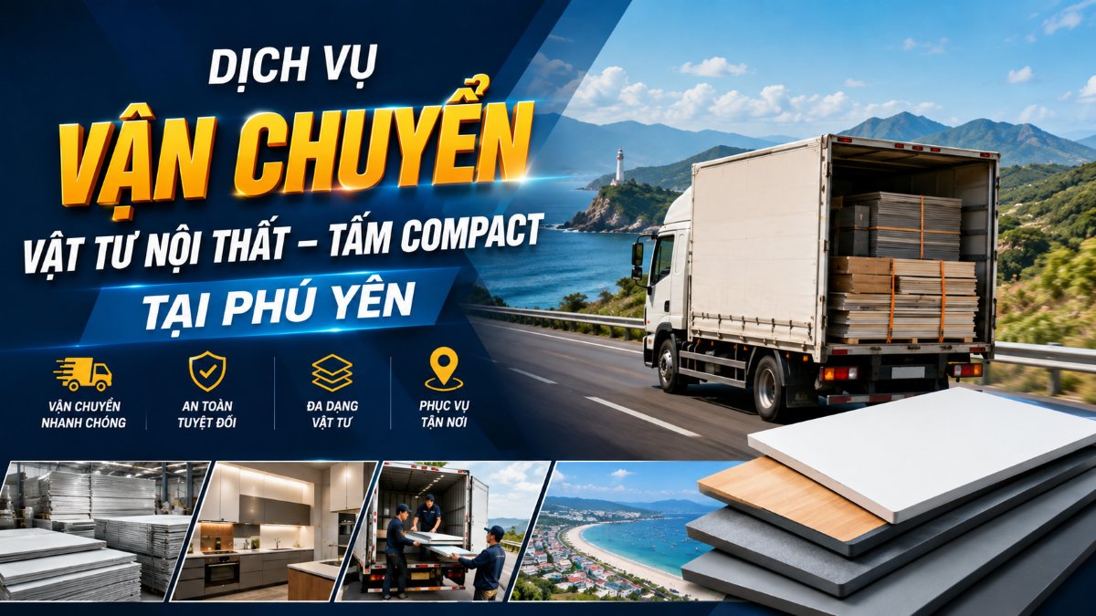 Vận Chuyển Vật Tư Nội Thất – Tấm Compact Tại Phú Yên | trungchuyen247