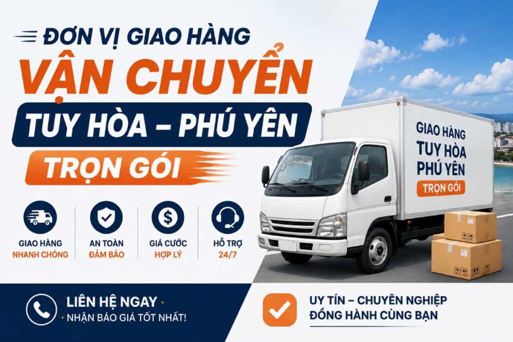 Đơn Vị Giao Hàng Vận Chuyển Tuy Hòa Phú Yên Trọn Gói
