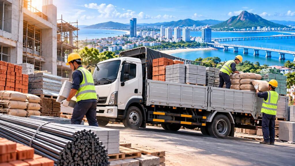 Dịch Vụ Vận Chuyển Vật Liệu Xây Dựng Tại Nội Thành Tuy Hòa - Phú Yên Uy Tín