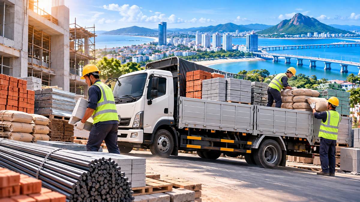 Dịch Vụ Vận Chuyển Vật Liệu Xây Dựng Tại Nội Thành Tuy Hòa - Phú Yên Uy Tín