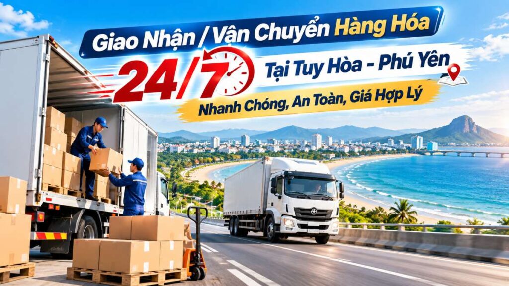 Giao Nhận / Vận Chuyển Hàng Hóa 24/7 Tại Tuy Hòa - Phú Yên Nhanh Chóng, An Toàn, Giá Hợp Lý
